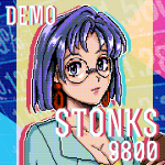 Ningy — purple bob, glasses, teal blazer